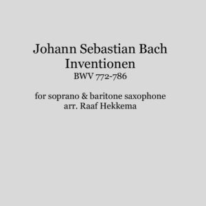 Bach - Inventionen BWV 772-786