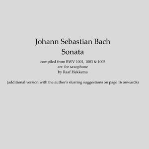 Bach - Sonata (BWV 1001, 1003 & 1005)