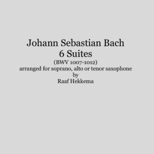 Bach - Suites BWV 1007-1012