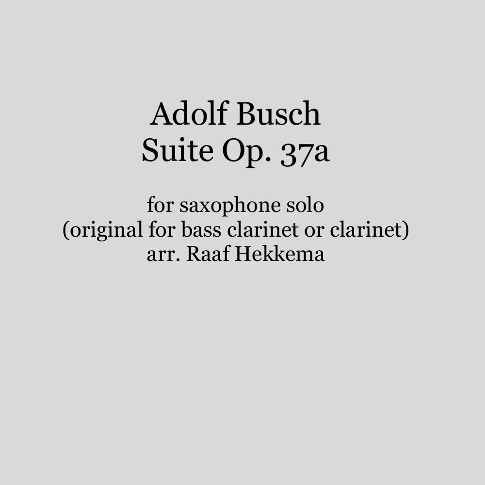 Busch - Suite Op. 37a