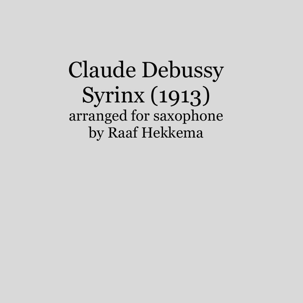 Debussy - Syrinx