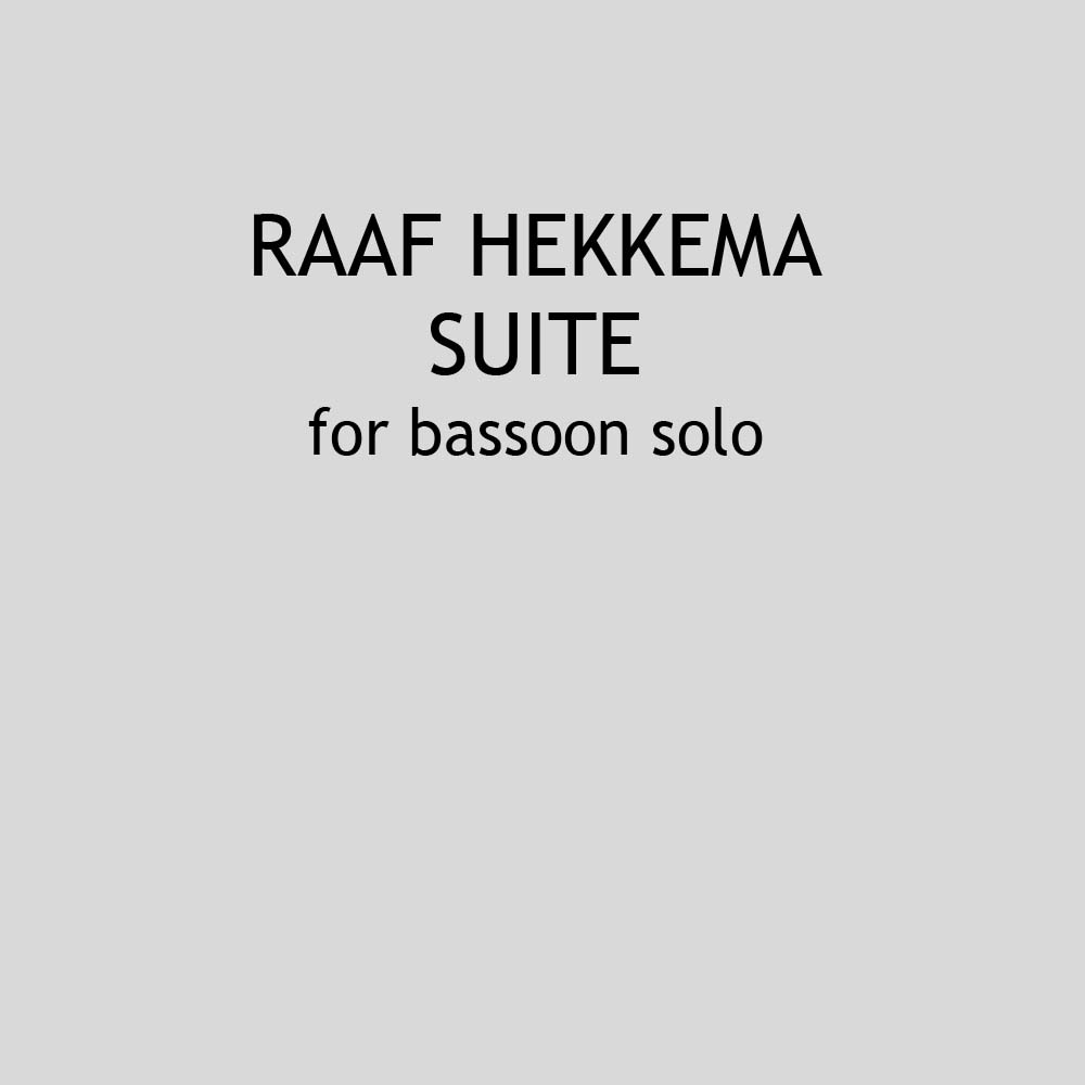 Hekkema - Suite (Bassoon Solo)